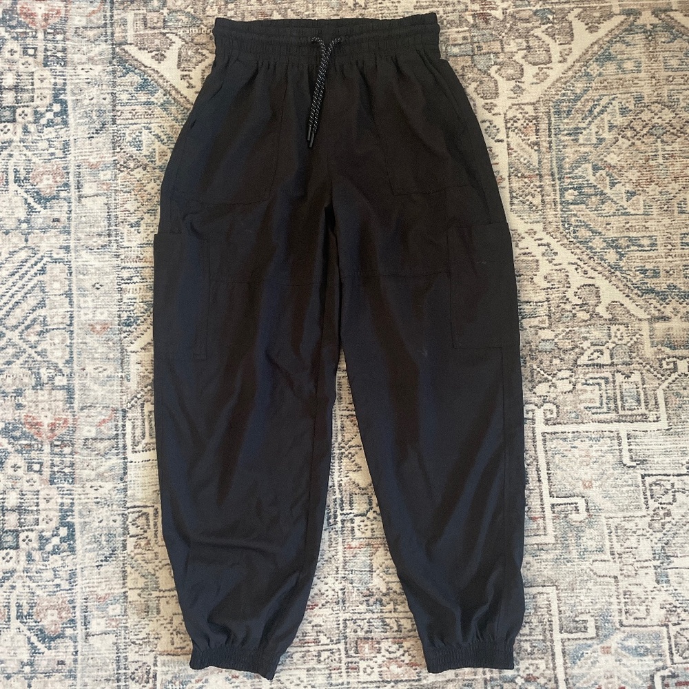 black joggers